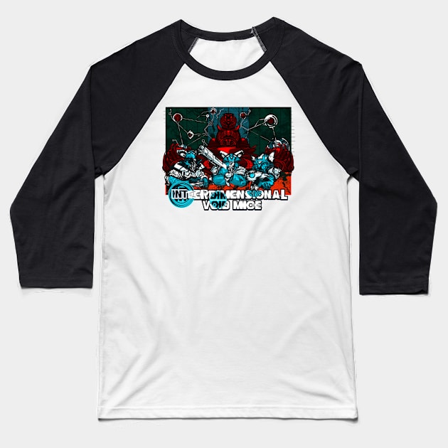 Inter-Dimensional Void Mice Baseball T-Shirt by King Caiman